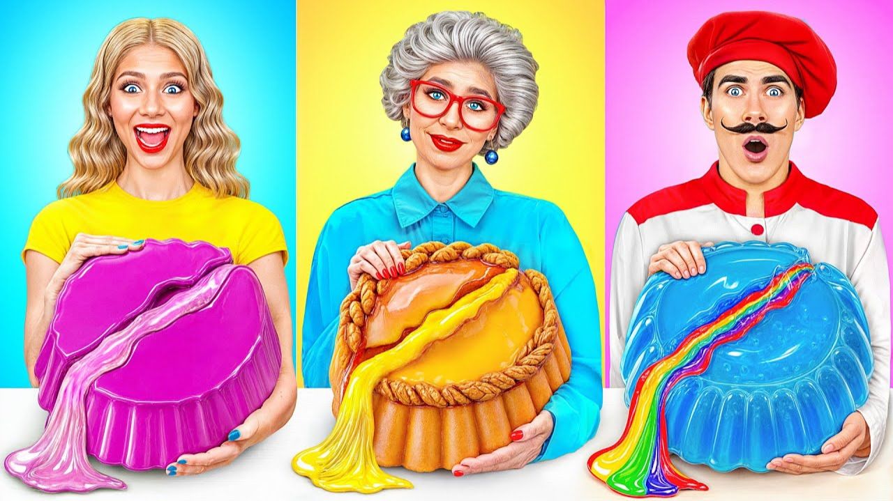 Кулинарный Челлендж Я против Бабушки  Потрясающие Кухонные Лайфхаки от Jelly DO Challenge
