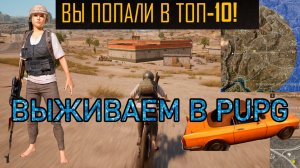 ПАПГ. Выживаем в PUPG. Попали в ТОП 10!!!
