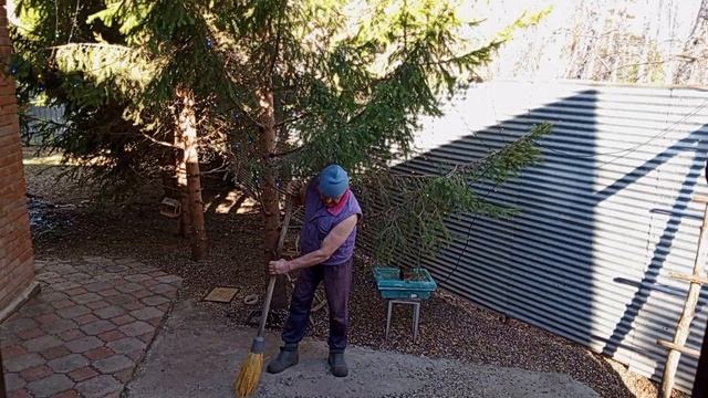 уборка зоопарка