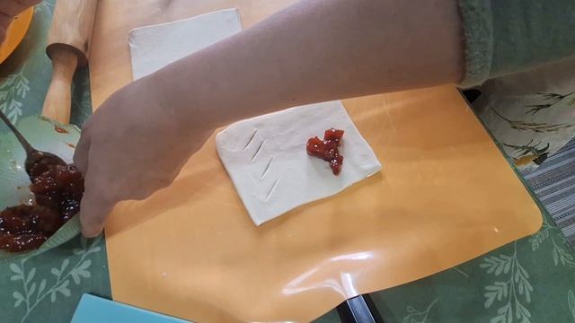 Простая и быстрая выпечка.  Датская слойка -дениш из слоеного теста.