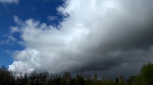 Конвекция в тылу циклона над городом Вязники 29.04.2026