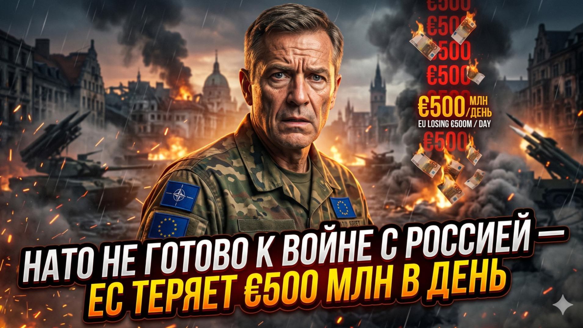 Себастиан Сас  НАТО не выживет: неготовность к войне с Россией и 500 млн потерь ЕС в день