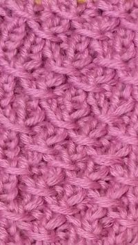 Узор спицами. Завиток