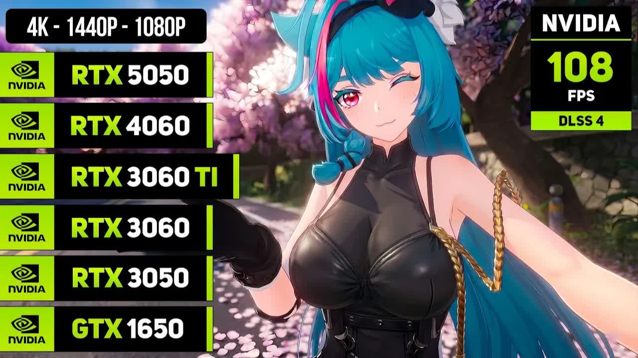 Neverness To Everness | RTX 5050 Vs 4060 Vs 3060Ti Vs 3060 Vs 3050 Vs 1650 | I5 13600K | 1080p, 1440