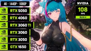 Neverness to Everness | RTX 5050 vs 4060 vs 3060Ti vs 3060 vs 3050 vs 1650 | i5 13600K | 1080p, 1440