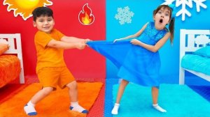 Алекс и Лея - Горячее vs Холодное челлендж