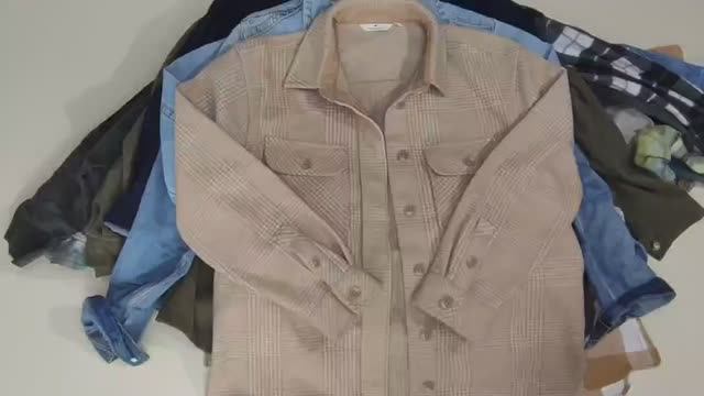 Лот 136  Овершот Женская Джинсовая куртка Рубашки  Германия ЭКСТРА 1080р_кг 10кг 19ед