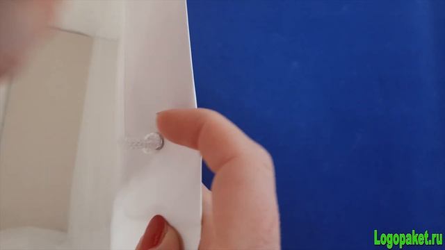 Пакет из мелованной бумаги с люверсом