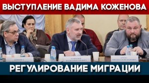 РЕГУЛИРОВАНИЕ МИГРАЦИИ В РОССИИ | Выступление Вадима Коженова