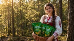 Пыльца сосны с открытой оболочкой. Молекулярное питание
