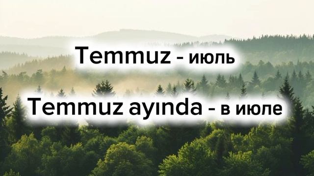 Месяца года на турецком языке 🇹🇷💙 апрель на турецком языке 🇹🇷 учим турецкий язык
