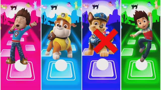 🐶 МАРШАЛ против КРЕПЫША и РАЙДЕРА! 🔥 Битва Щенячьего Патруля в Плитках Музыки! 🎹