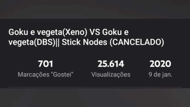 prévia Goku e vegetaDBS vs Goku e vegeta XENO  Stick Nodes  REMAKE
