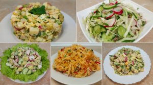 5 салатов из редиски