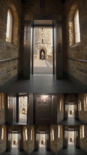 Путешествие на лифте к старинной башне #лифт #башня #путешествие #архитектура