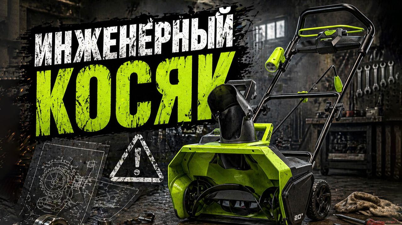 Снегоуборщик Greenworks. Слабое место.