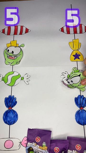 Игра-бродилка с Ам Нямом. Челлендж! Кто быстрее?