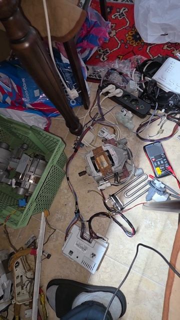 Стиралка странно себя вела, ремонт электроники