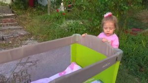 Nastya Plays with colored toys