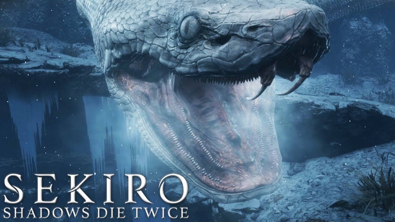 ОГРОМНАЯ БЕЛАЯ ЗМЕЯ Sekiro Shadows Die Twice