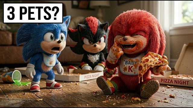 Мультфильм: Я имитировал игру Sonic Shadow Knuckles PETS в реальной жизни