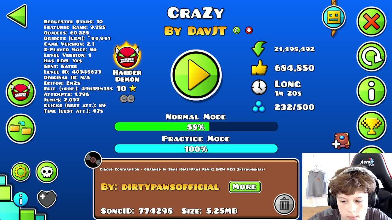 Тренирую Crazy.