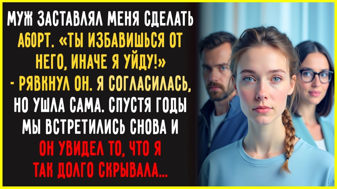 Муж УГРОЖАЛ бросить меня, если я не ОТКАЖУСЬ от ребенка. Я кивнула и ушла. Позже мы встретились