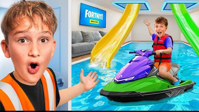 Я построил СЕКРЕТНЫЙ БАССЕЙН в своей комнате!