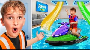 Я построил СЕКРЕТНЫЙ БАССЕЙН в своей комнате!