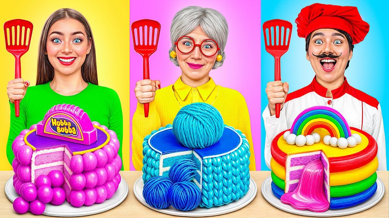 Кулинарный Челлендж Я против Бабушки  Удивительные Кулинарные Лайфхаки от Jelly DO Challenge