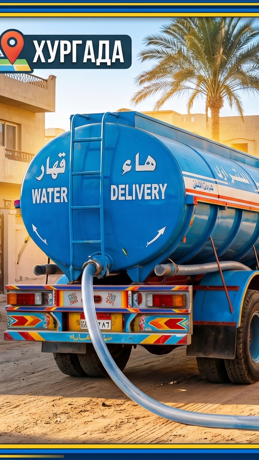 Гонка за живительной влагой: эпичная доставка воды в Хургаде
