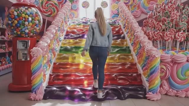 Какую лестницу мечты вы бы выбрали? ☁️✨ Невероятно приятное с использованием ASMR-видео