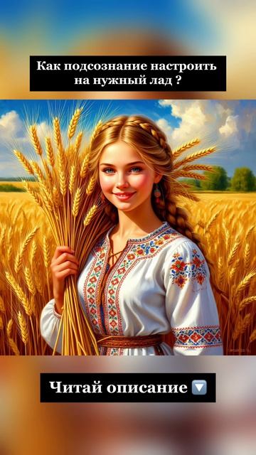 Как подсознание настроить на нужный лад?🔽