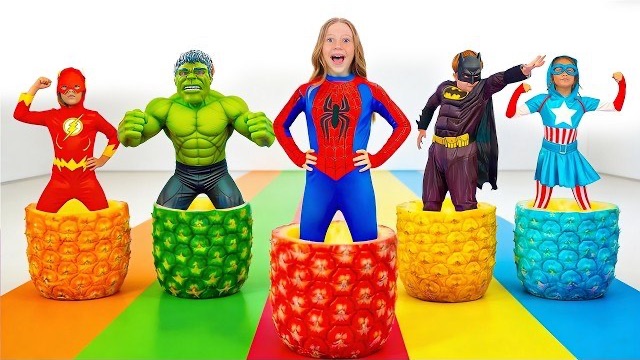 Настя и команда супергероев спасают мир