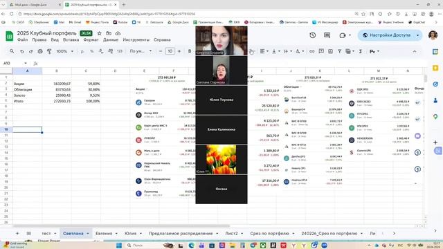 Разбор портфеля