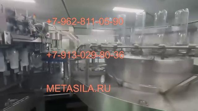 Линия розлива газированных напитков, производительностью 1000 бутылок в час