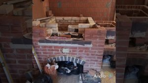 Русская печь в летней кухне