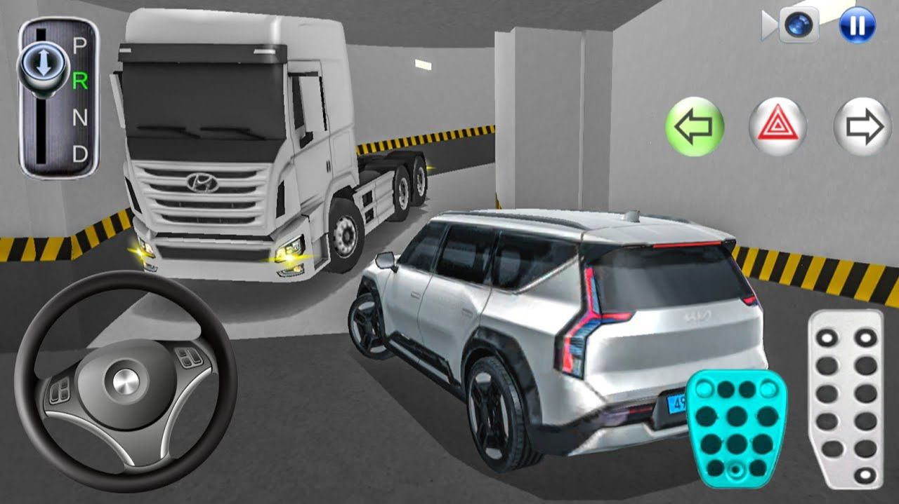 Новый грузовик Hyundai Xcient застрял в гараже - Класс вождения 🚗 Автомобильная 🎮 игра. Мультики