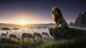 Король Лев и Львиная Гвардия мои нейросетевые арты за март и апрель 2026