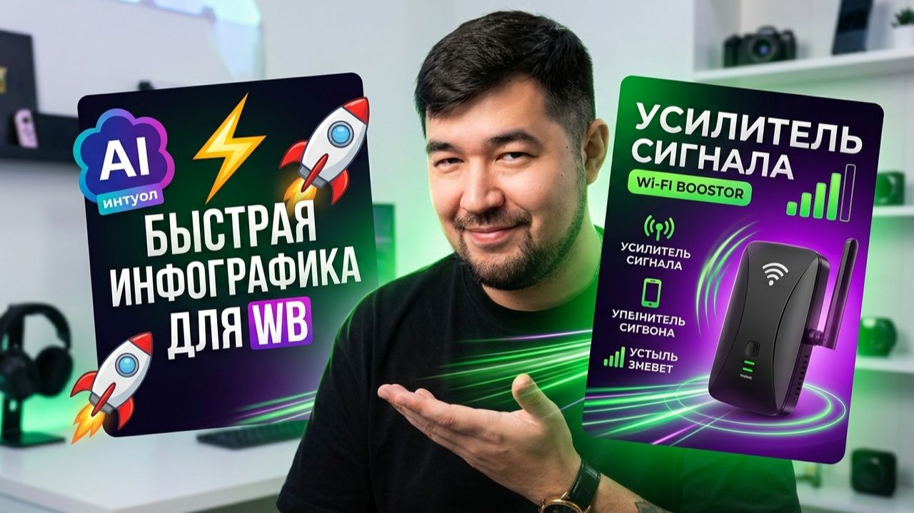 Как сделать ДИЗАЙН КАРТОЧКИ товара самостоятельно? ИНФОГРАФИКА для WB и Ozon с помощью нейросетей ИИ