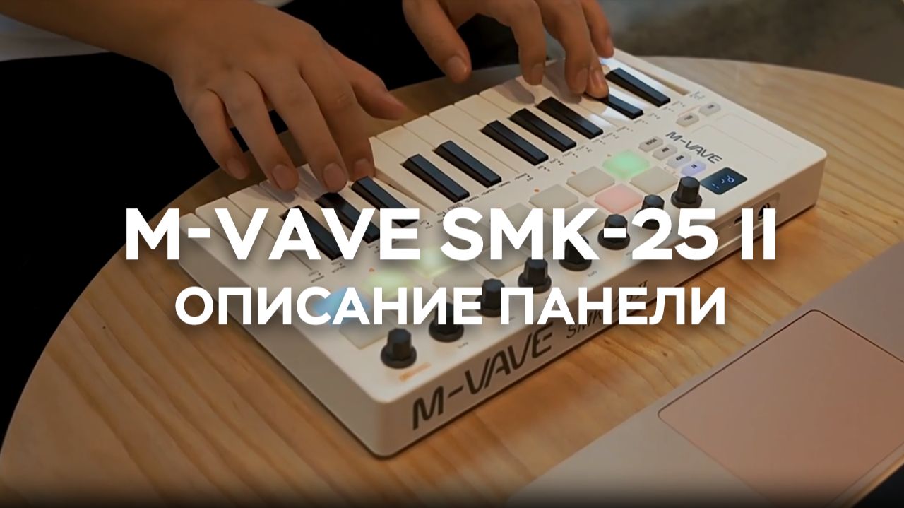 Описание панели — MIDI-клавиатура SMK-25 II