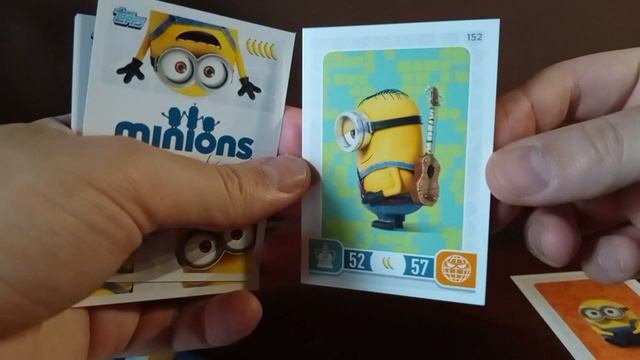 Unpacking One Bag (busters) Minions Trading Cards #music #winter #snow #panini #Topps #upperdeck
