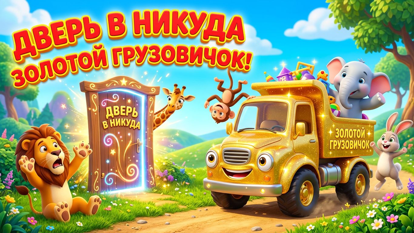 Дверь в никуда и золотой грузовичок 🚪🚚 Тайна волшебной двери | Мультик для детей