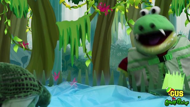 Pretend Play Box Fort And Camping With Gus The Gummy Gator