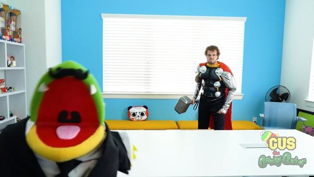 Marvel Avengers From End Game Play Hide And Seek With Gus The Gummy Gator