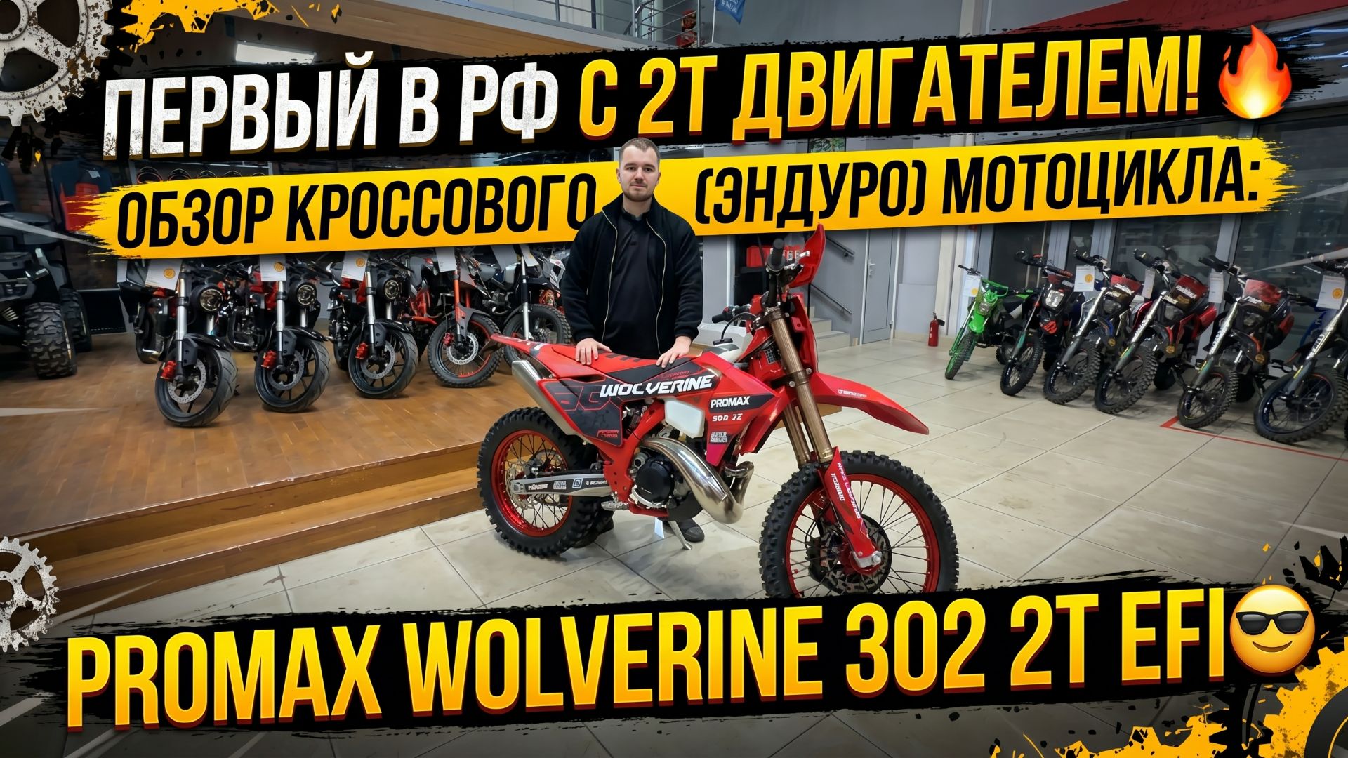 Первый в РФ с 2Т двигателем! Обзор кроссового эндуро мотоцикла PROMAX WOLVERINE 302 2T EFI