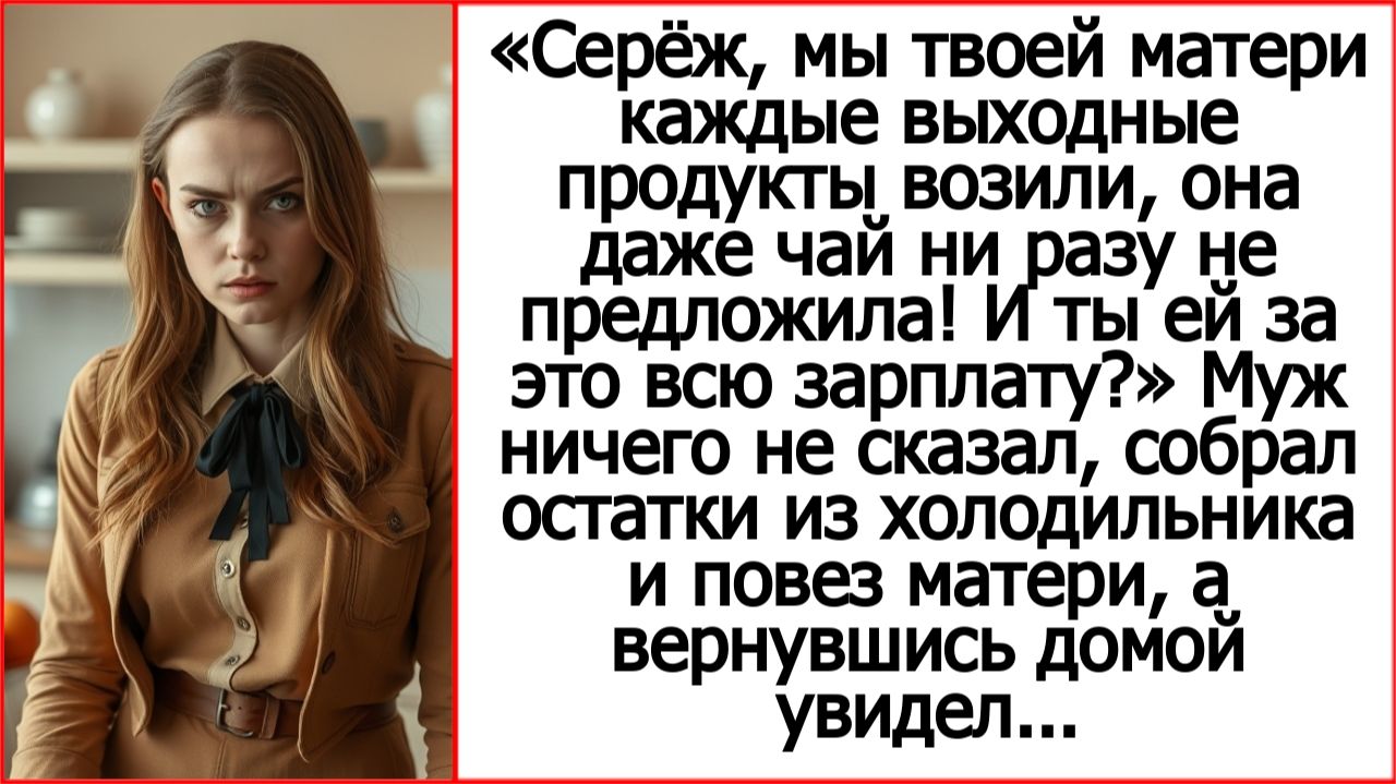 Истории из жизни. Мы твоей матери сумки с едой, а она даже чай не предложит! Аудио рассказы.