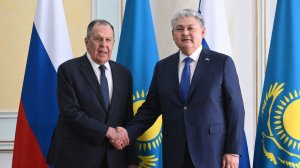 Лавров провел переговоры со своим коллегой Ермеком Кошербаевым в Астане