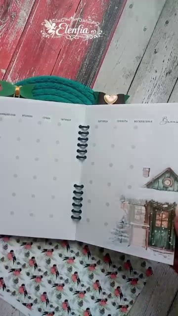 декабрьский дневник А5
хвойные шишки