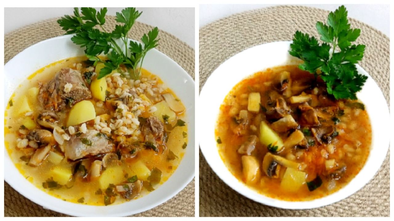 Вкусный ГРИБНОЙ СУП (два рецепта)! Пошаговые рецепты!